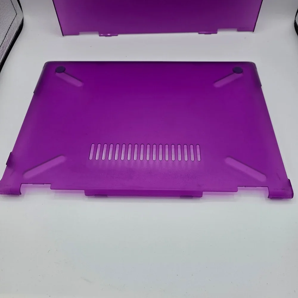 Purple Translucent Hard Shell Laptop Case Cover 13 Inch Snap On Protective Shell